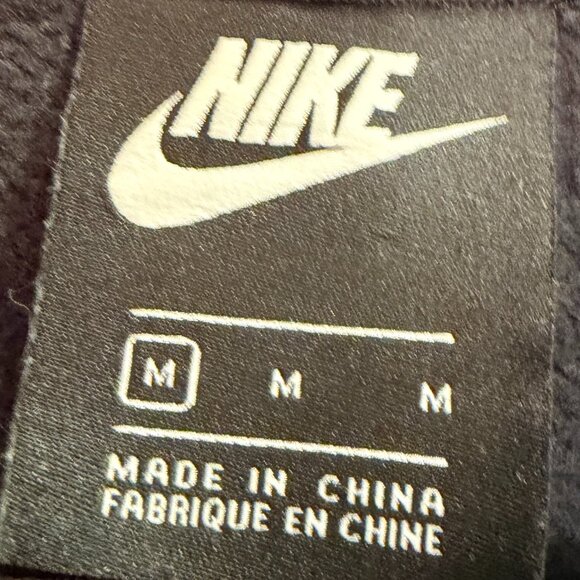 Nike Floral Swoosh Half Zip Hoodie Women’s M Black - Picture 5 of 10